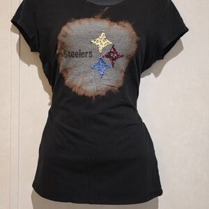 Steelers Women's Black Graphic Tee